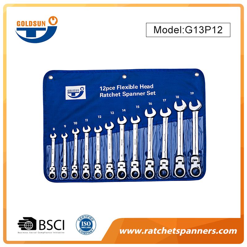 12pcs Ratchet Spanner Set