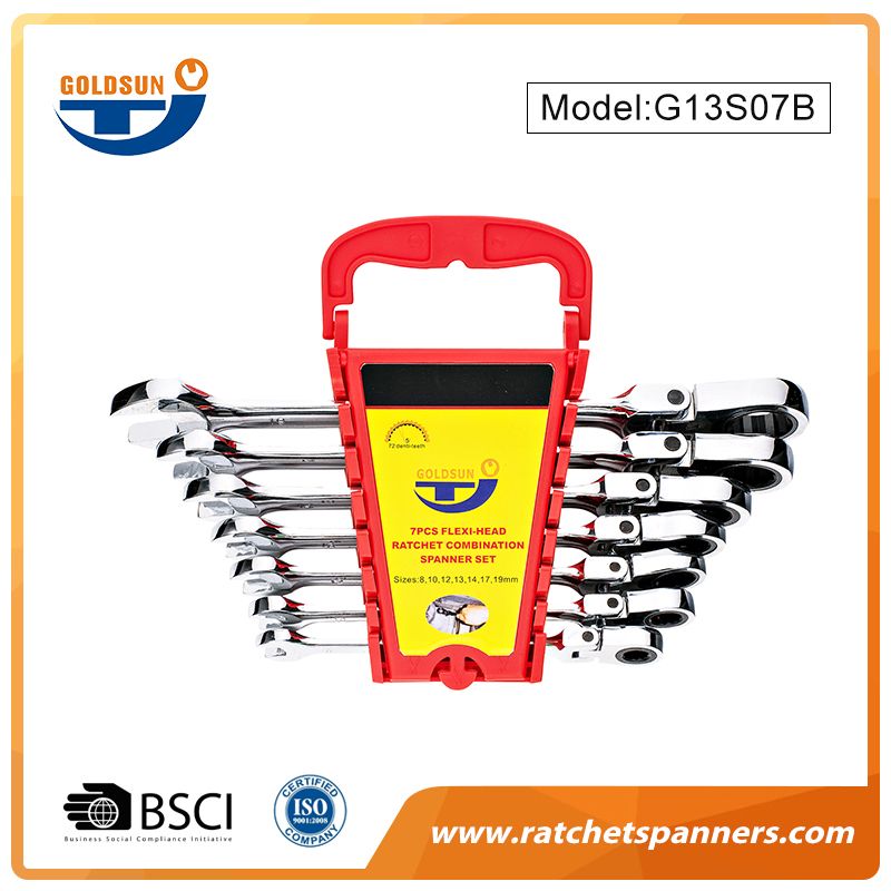 7pcs Ratchet Spanner Set