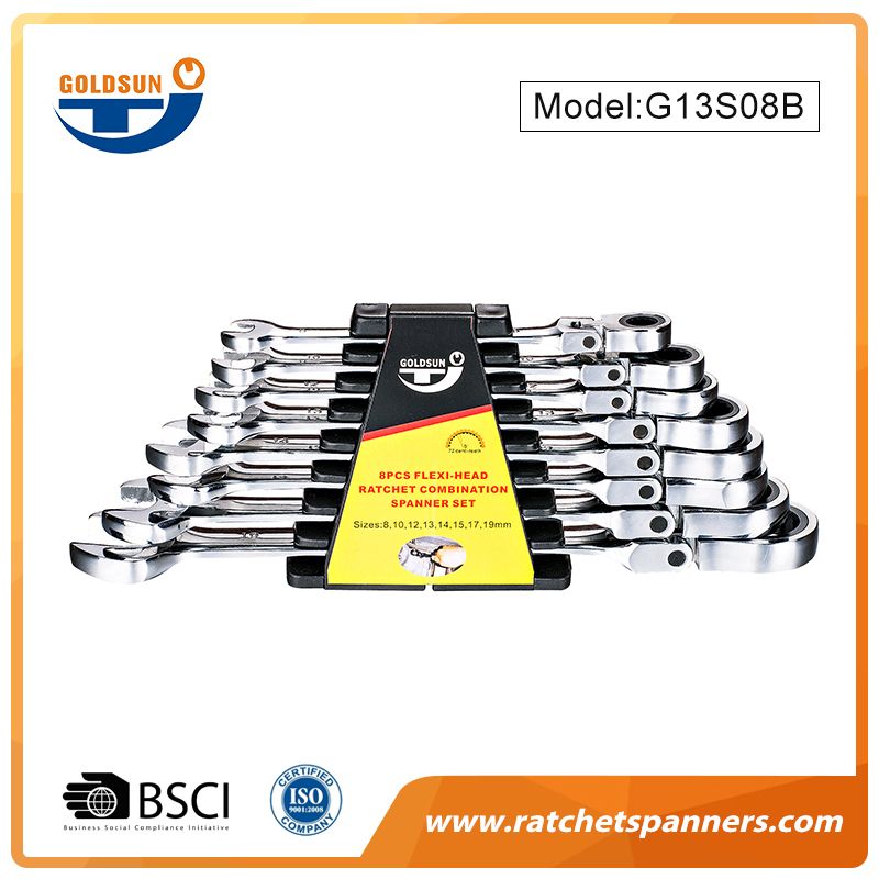 8-piece Ratchet Spanner Set