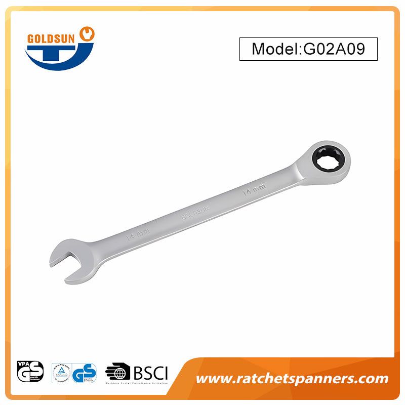 Box End and Open End Combination Ratchet Wrench