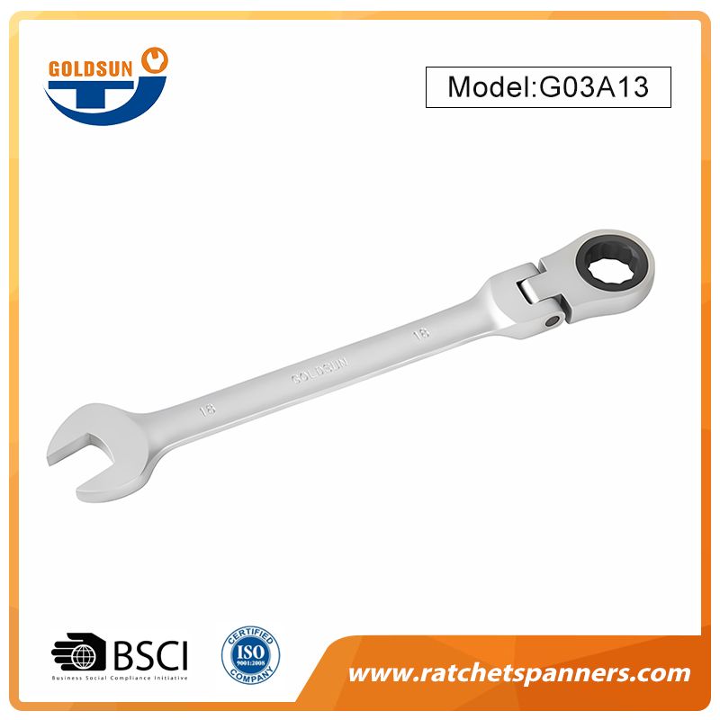 Construction Flexible Head Ratchet Wrench