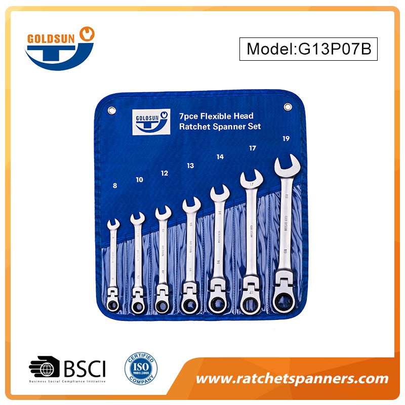 Premium Steel Ratchet Spanner Set